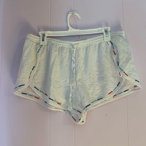 Gap white drawstring shorts